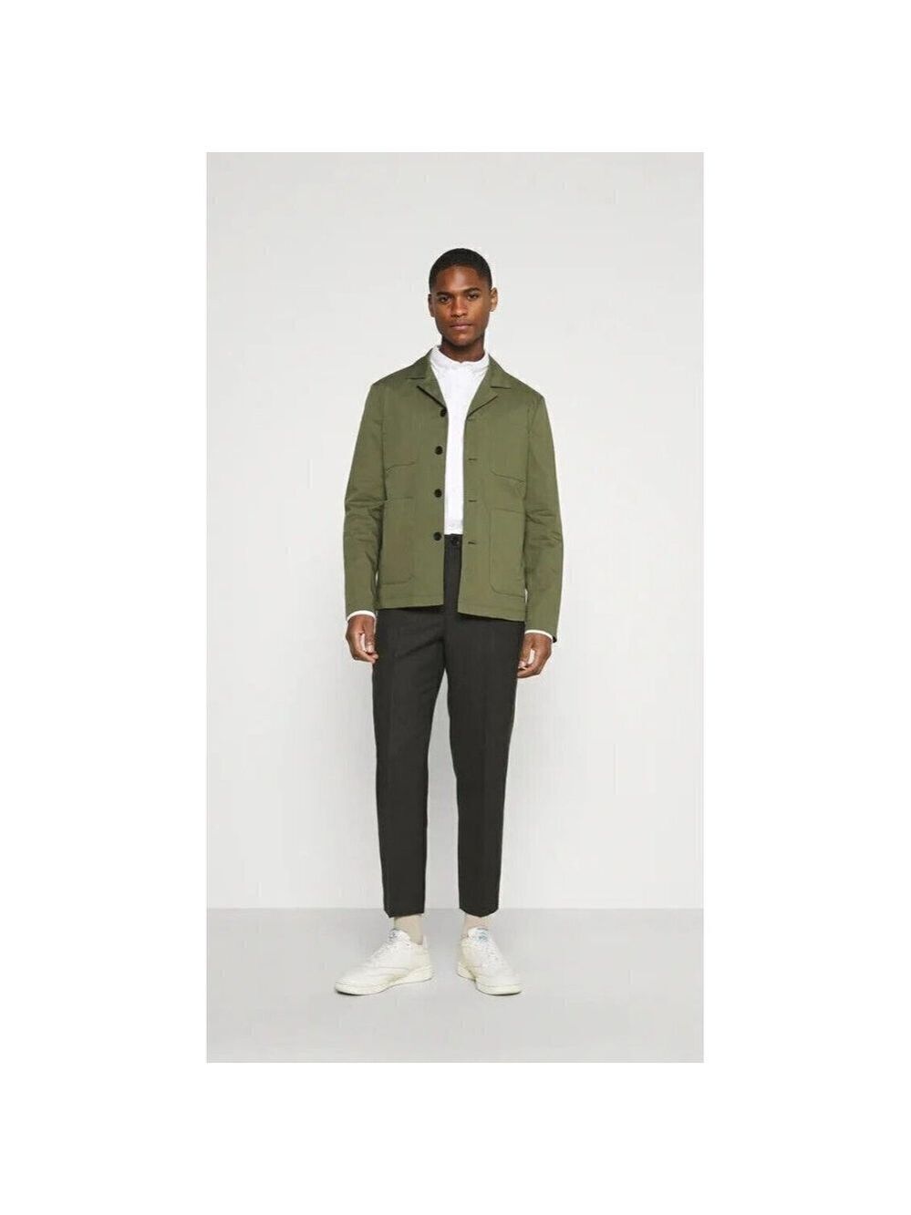 BNWOT Selected Homme Mens button green shirt "hybrid blazer" Jacket NEW